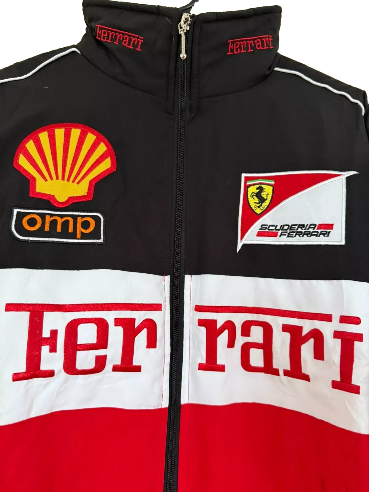 Vintage F1 Ferrari Jacket | Embroidered patches - Unisex Racing Jacket thumbnail 6