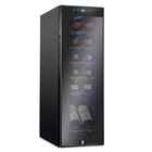 Ivation 12 Bottle Compressor Wine Cooler Fridge Freestanding w/ Lock Cellar