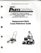 JOHN DEERE REPLACEMENT BELTS CROSS REFERENCE GUIDE Mowers Riders Many Brands