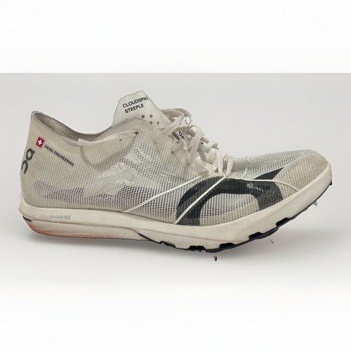 Size 8 - On Cloudspike Women's Steeple Track Spikes White OAC Pro Sample