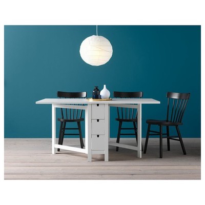 IKEA NORDEN gateleg table 80x74 cm white