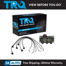 TRQ Engine Ignition Coil Pack & Spark Plug Wire Set for E150 E250 F150 V6 4.2L