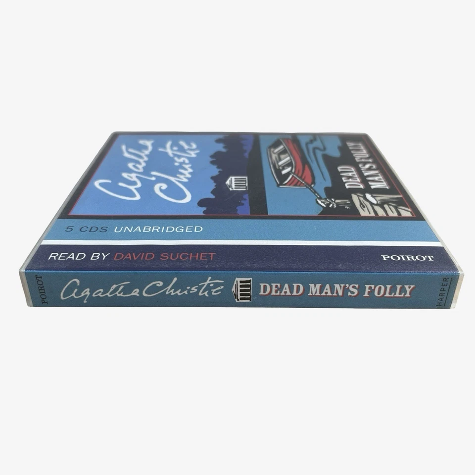 Agatha Christie Audio Book CD Poirot Dead Man's Folly Unabridged David Suchet - Image 4 of 4