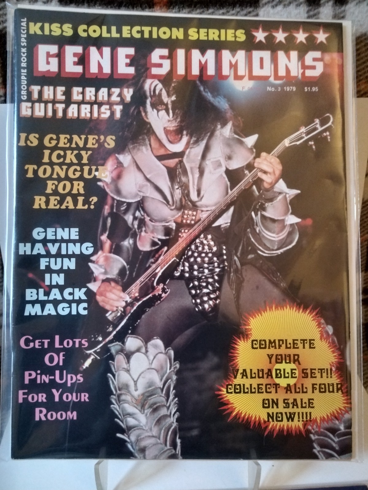 KISS Collection Series. Set of 4. Groupie Rock Special Magazine 1979 MINT