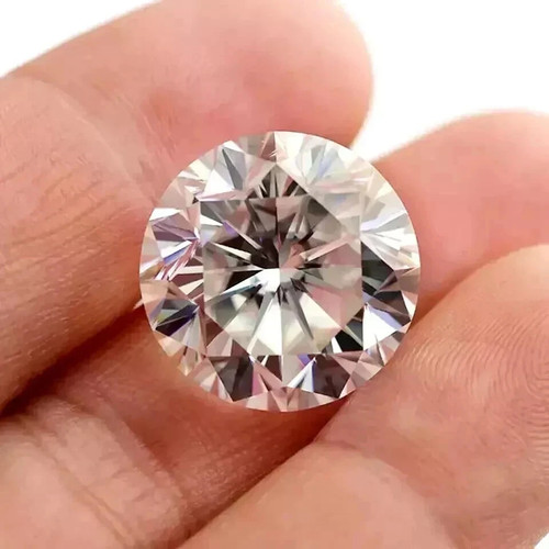 Diamante CVD suelto cultivado en laboratorio certificado corte redondo de 4 quilates VVS1 color natural D - Imagen 4 de 18