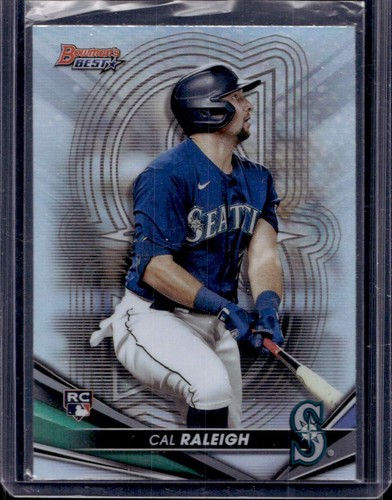 Cal Raleigh 2022 Bowman's Best #6 Rookie Refractor READ