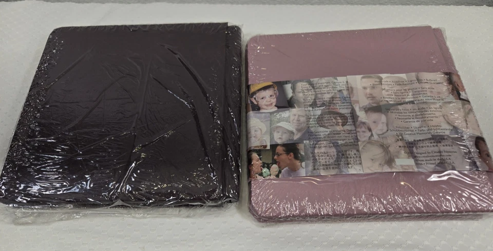 NOVO Dois (2) Dobradiça de Alça de Memórias Criativas 7x7 Conjuntos de Capas de Álbum Rosa e Chocolate - Imagem 3 de 4