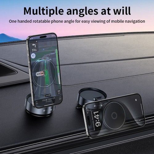 360° Adjustable Magnetic Vacuum Suction Cup Car Phone Holder Mount for MagSafe - Picture 5 of 12