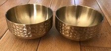 Pair Of Brass Bowls Bowl X 2 (Cage 20)