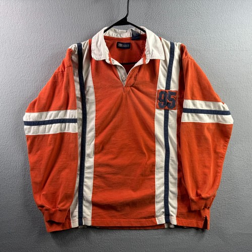 Vintage Faded Glory Rugby Shirt Mens XL Heavy Cotton Polo 90s Y2K Jersey - Picture 2 of 19