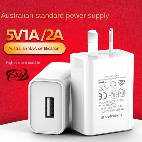 Australian Adapter 5V 1A 2A Fast Charging SAA Plug Mini USB Travel Wall Charger - 第 1/10 張圖片