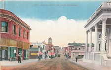 Postcard CA: Beacon Street, San Pedro, California, DB Posted 1914
