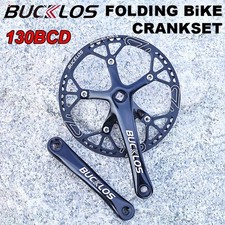 Folding Bike Crankset 170mm Aluminum 45T 47T 53T 56T 58T Chainring 130BCD Crank