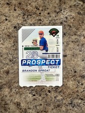 Brandon Sproat 2024 Prospect Ticket Stub #92 /28 Rookie BASEBALL CARD