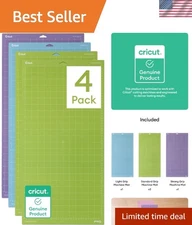 Cricut Cutting Mat Variety Pack - 4 Count, 12in x 24in for All Your Craft Needs
