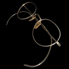 1920s 12K Gold Filled Art Deco Round Eyeglass Frames Ful-Vue Vintage 40-18-145