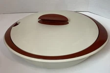 Vtg Tupperware Oval Insulated Bowl Soup Tureen Server 3 pc With Lid