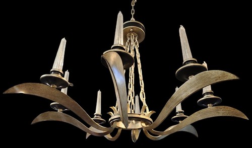 Fine Art Handcrafted Lighting Villandry 8-Light Chandelier – Silver -MSRP $9,450 - Picture 3 of 8
