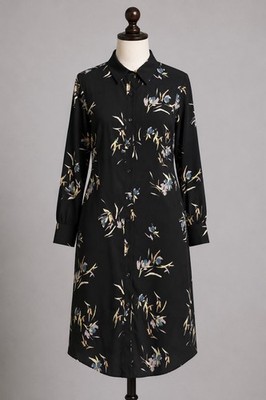 a new day black floral dress A new day floral midi slip dress , Black pink purple