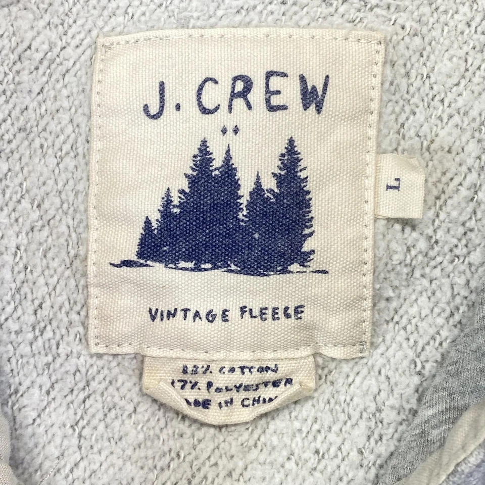 Sudadera J Crew Para Hombre Grande Gris De Colección Polar Cremallera Completa Sudadera con Capucha Chaqueta Informal Foto 2 de 4