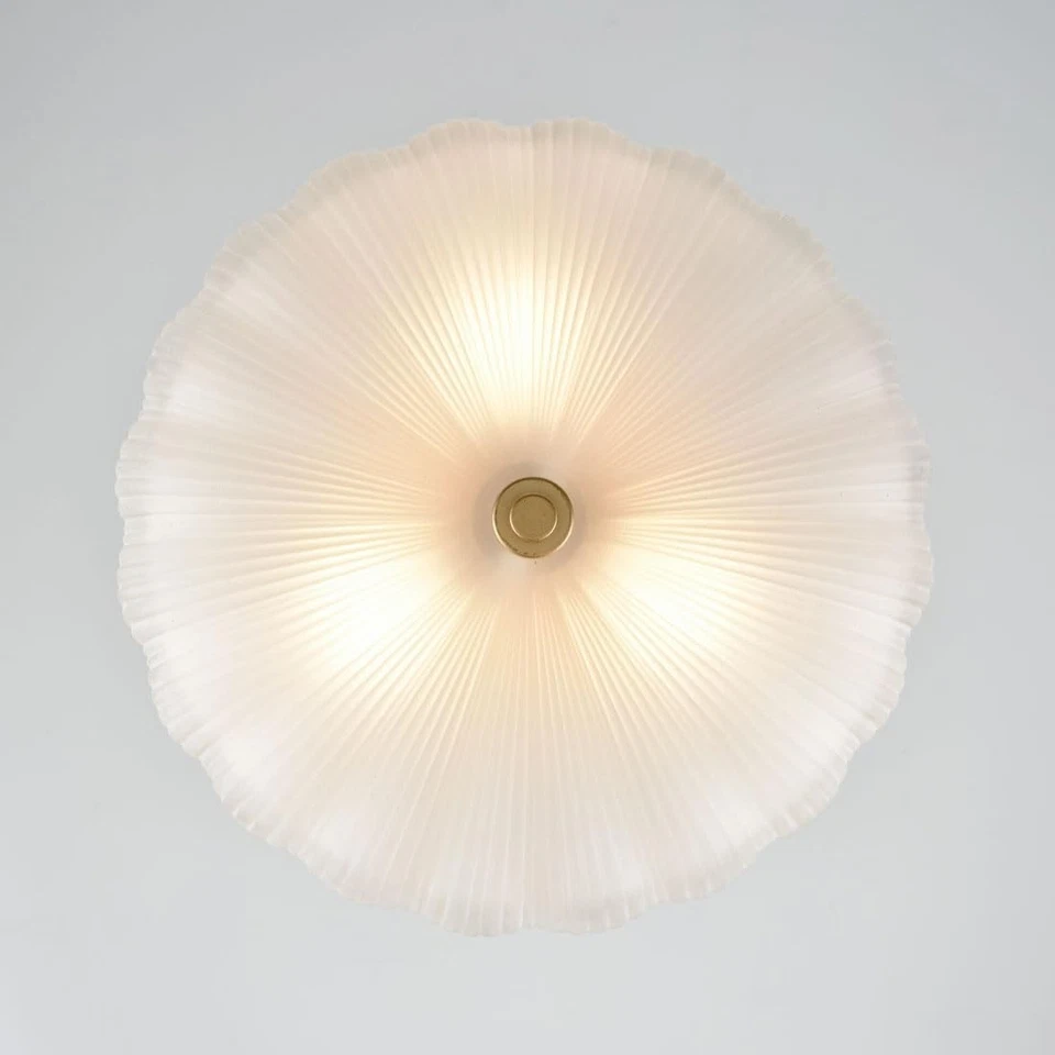 Luz de techo de montaje semi empotrado de 12 pulgadas, luces de techo modernas, latón de 3 luces Ce... Foto 4 de 4