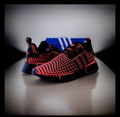 Adidas NMD R1 Originals GW5633 Sneaker Sport Damen/Unisex Schwarz/Rot EU-39140 