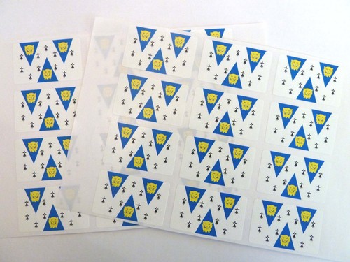 Etiquetas De Bandera Autoadhesivas De Shropshire - Imagen 3 de 3