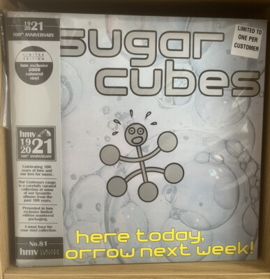 THE SUGARCUBES - HERE TODAY TOMORROW NEXT WEEK (Pink Vinyl) HMV Centenary 1921