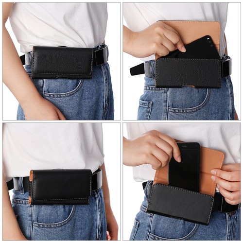 Belt Clip Holster Mobile Pockets Phone Case Pouch For Huawei Xiaomi Samsung - Picture 3 of 18