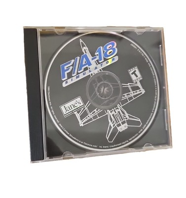 Jane's F/A-18 Retro Flight Simulator with Original Box and Manuals 1999 ...