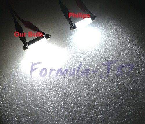 LED 5W Light CANbus 35-36MM White 6000K Two Bulb Interior Map Replacement Lamp - Picture 9 of 12