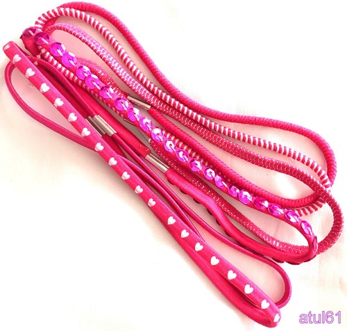 Elastic HeadBands Black/Colours Kylie/6 Long Thin hair Bands Sports Accessories - Picture 29 of 54
