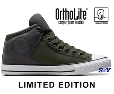 CONVERSE Men's Chuck Taylor All Star High Street Suede & Canvas Mid-Top Shoes