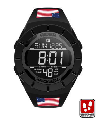 NEW IN BOX MENS Rockwell COLISEUM FIT Watch BETSY ROSS COLONIAL FLAG USA LIMITED