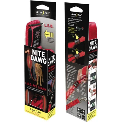 NITE IZE LED Leine Hundeleine NITE DAWG Pet Leash Leuchtleine Hund auch für große Rassen