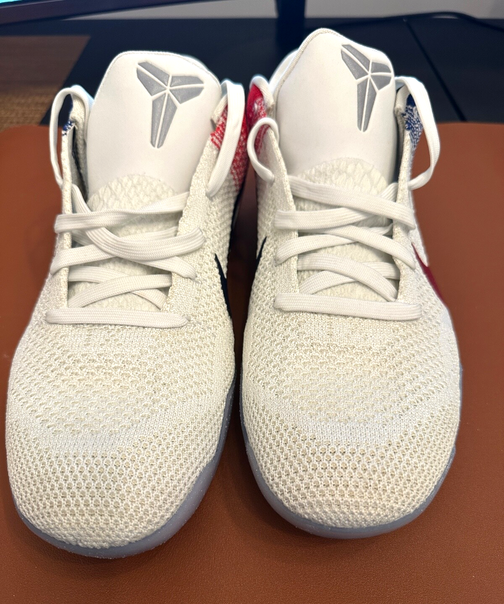 Size 12 - Nike Kobe 11 Elite Low USA Red White Blue Excellent