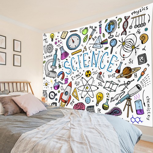 Tapiz de aula de educación científica de fórmulas para dormitorio sala dormitorio - Imagen 13 de 15