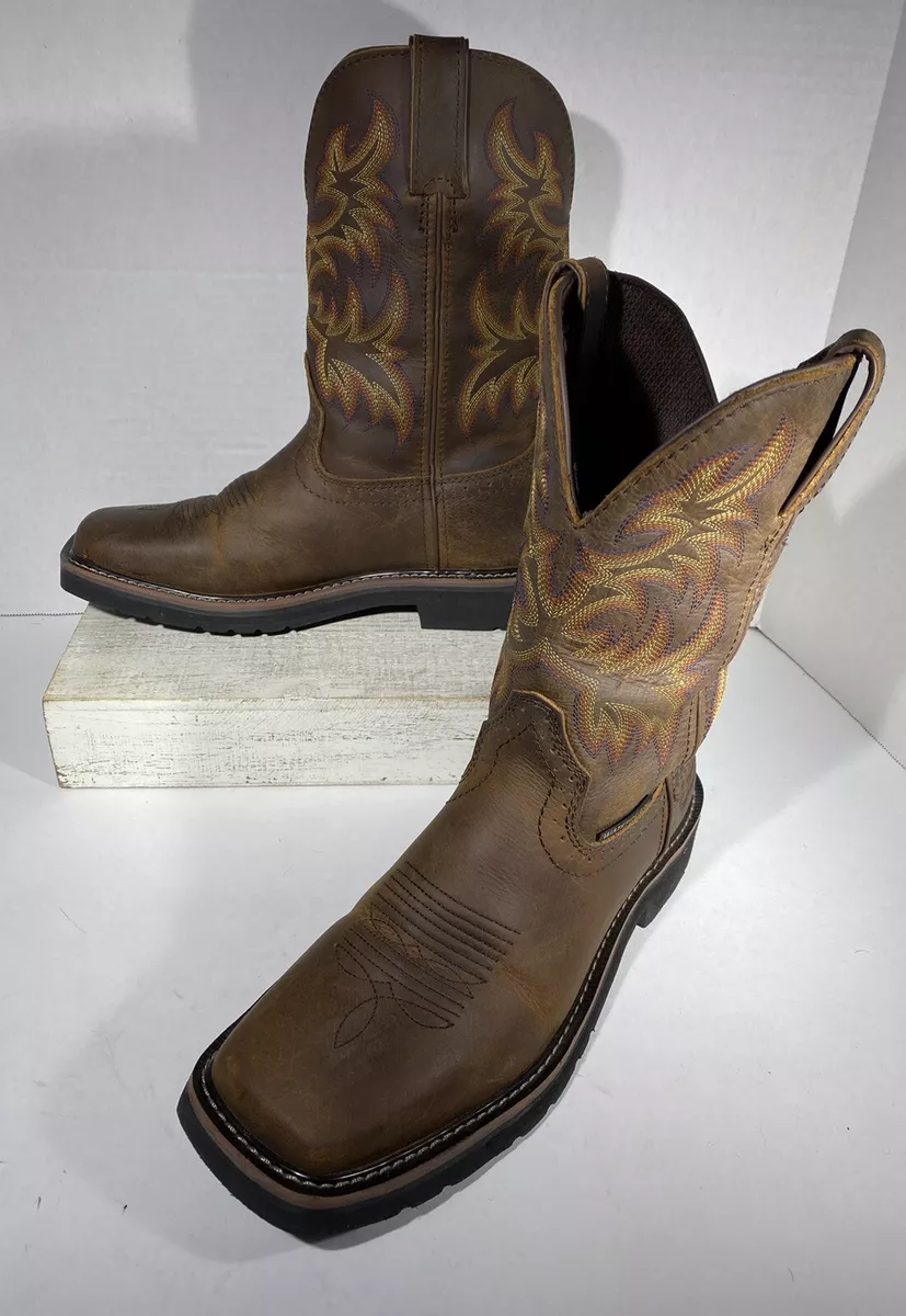 Justin boots top stampede square toe