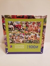 Ceaco Kids 4 In 1 Adorable Animal Jigsaw Puzzles 100 Pieces Each