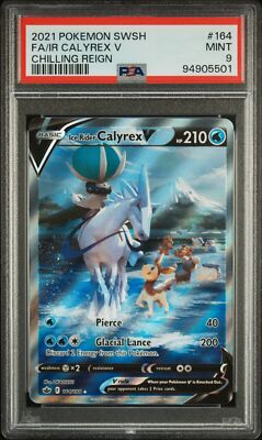 PSA 9 Ice Rider Calyrex V Full Art 164 2021 Pokemon Chilling Reign