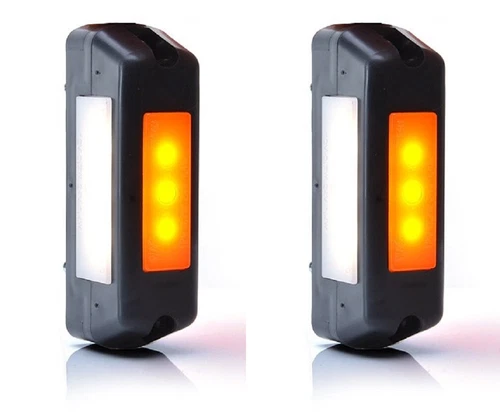 # 2x 12-24V LED Neon Rear Front Side Position Marker Lights Truck Trailer Lorry