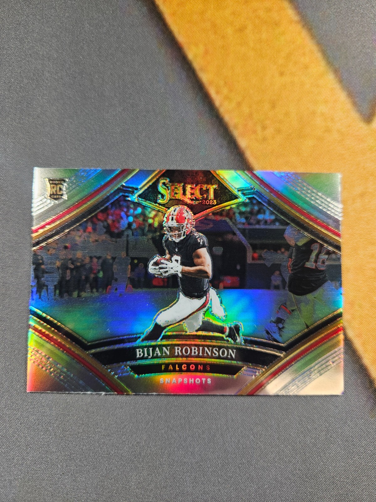 2023 Panini Select Bijan Robinson Snapshots Sivler Rc #ss-br