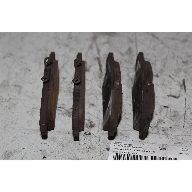 PLAQUETTES DE FREIN ARRIÈRE POUR CITROEN - DS C5 (08-11) (11-17) X7 2.0 2008 - Photo 4/4