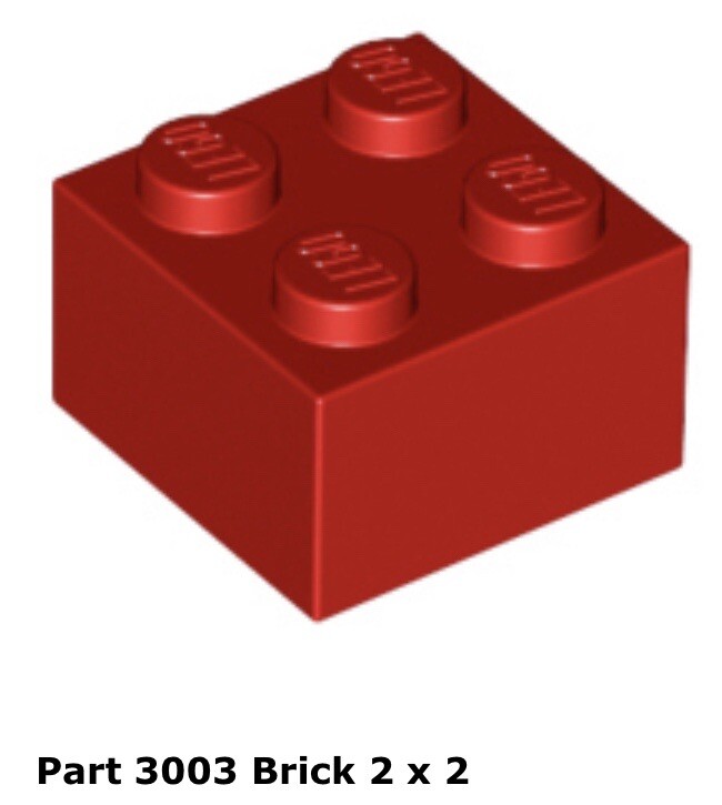 Lego 2x 3003 Red Brick 2 x 2 | eBay