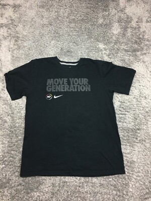 Nike T-Shirt Mens Size Large Black Tee 
