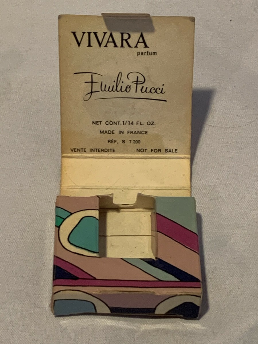 VIVARA EMILIO PUCCI 1/14 FL. OZ SAMPLE PARFUM BOTTLE EMPTY