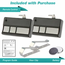 2 For 973LM Liftmaster SEARS Craftsman 3 Button Garage Remote 390mhz 972LM 971LM