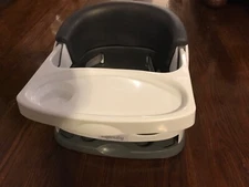 Ingenuity Baby Base 2-in-1 Booster Feeding and Seat  white and black