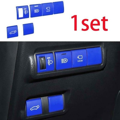 Headlight Button Cover Trim Aluminum For Toyota Corolla Cross DX 2022-2023 Blue - Picture 3 of 6