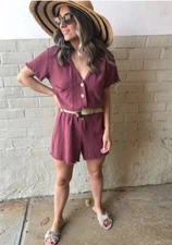 Freya Romper/Playsuit - Dusty Rose